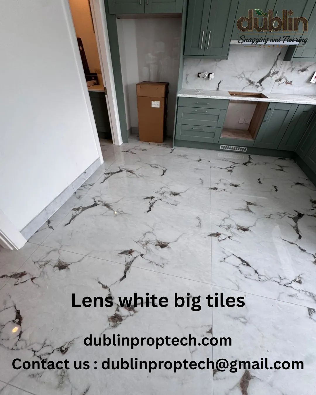 Lens white big tile