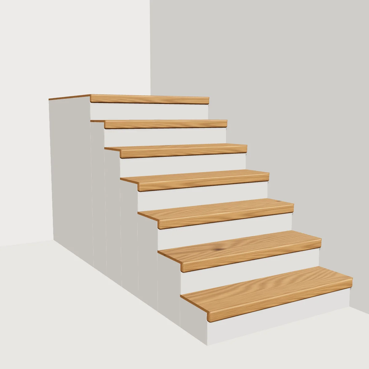 Mountain Rustic Oak Stair Tread
