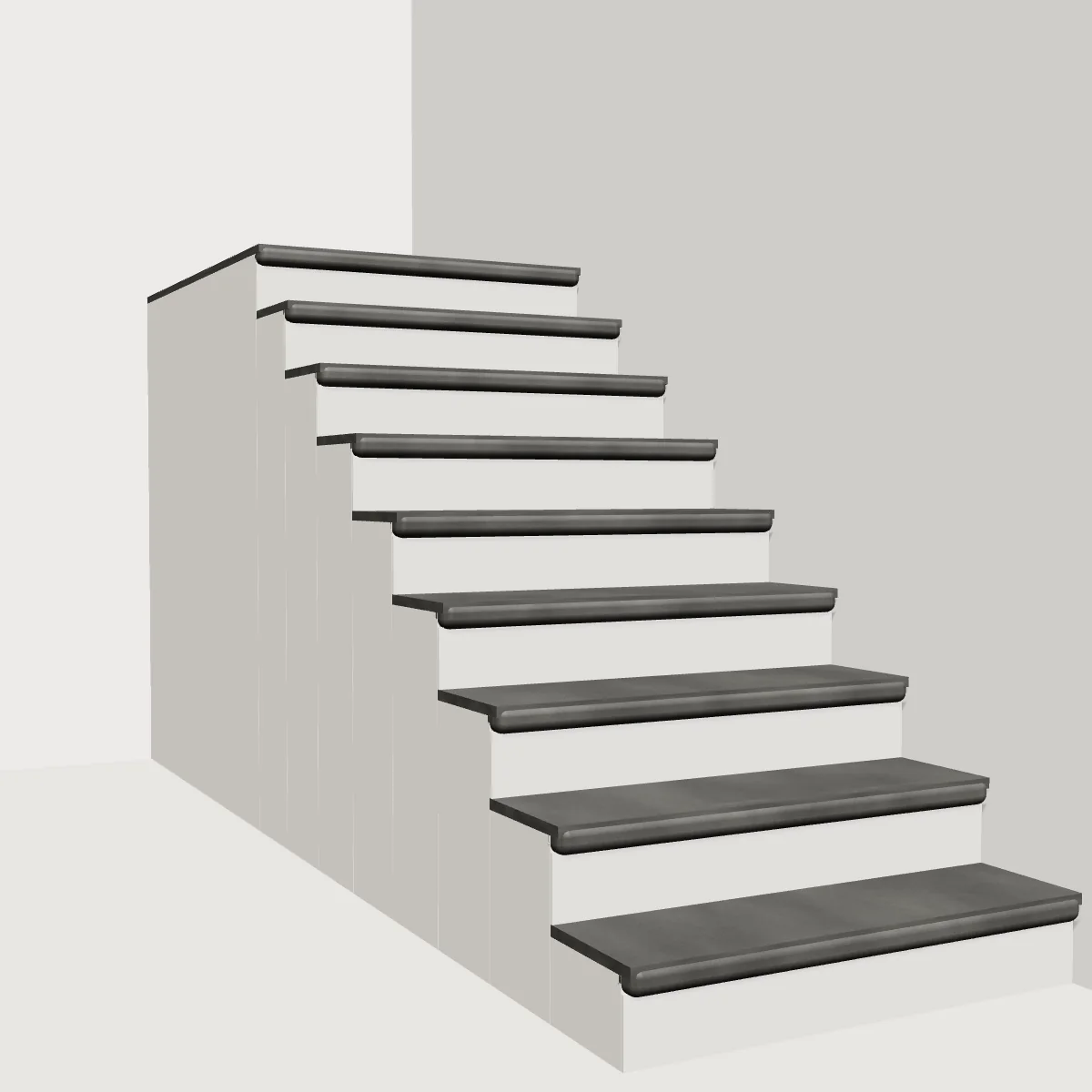 Dark Grey Stone Stair Cladding