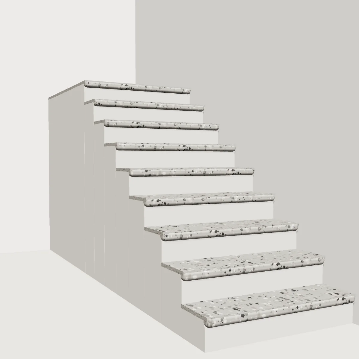 Terrazzo Grey Stair Cladding